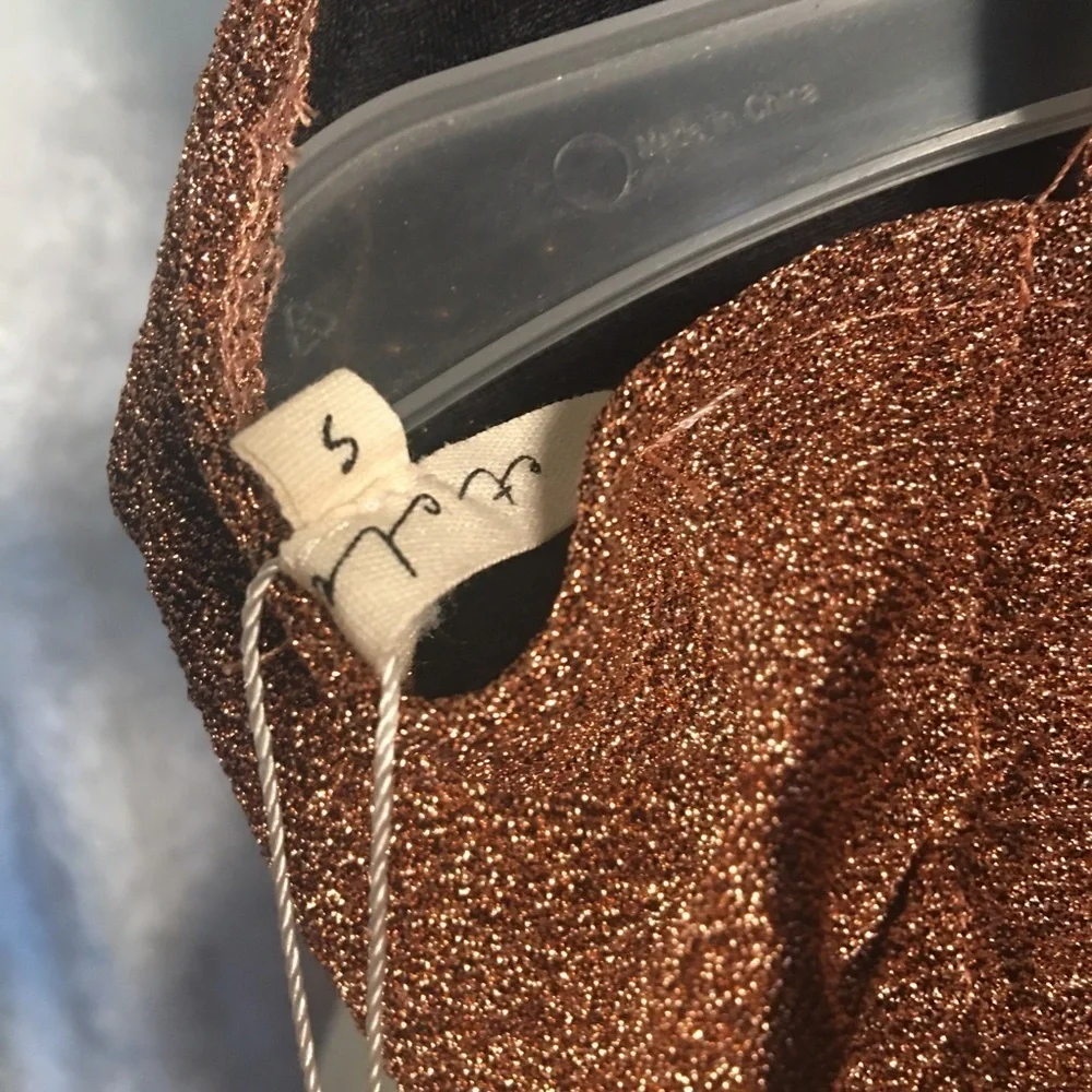 Miss Lola Cut Out Sparkly Jumper flared bottom size Small